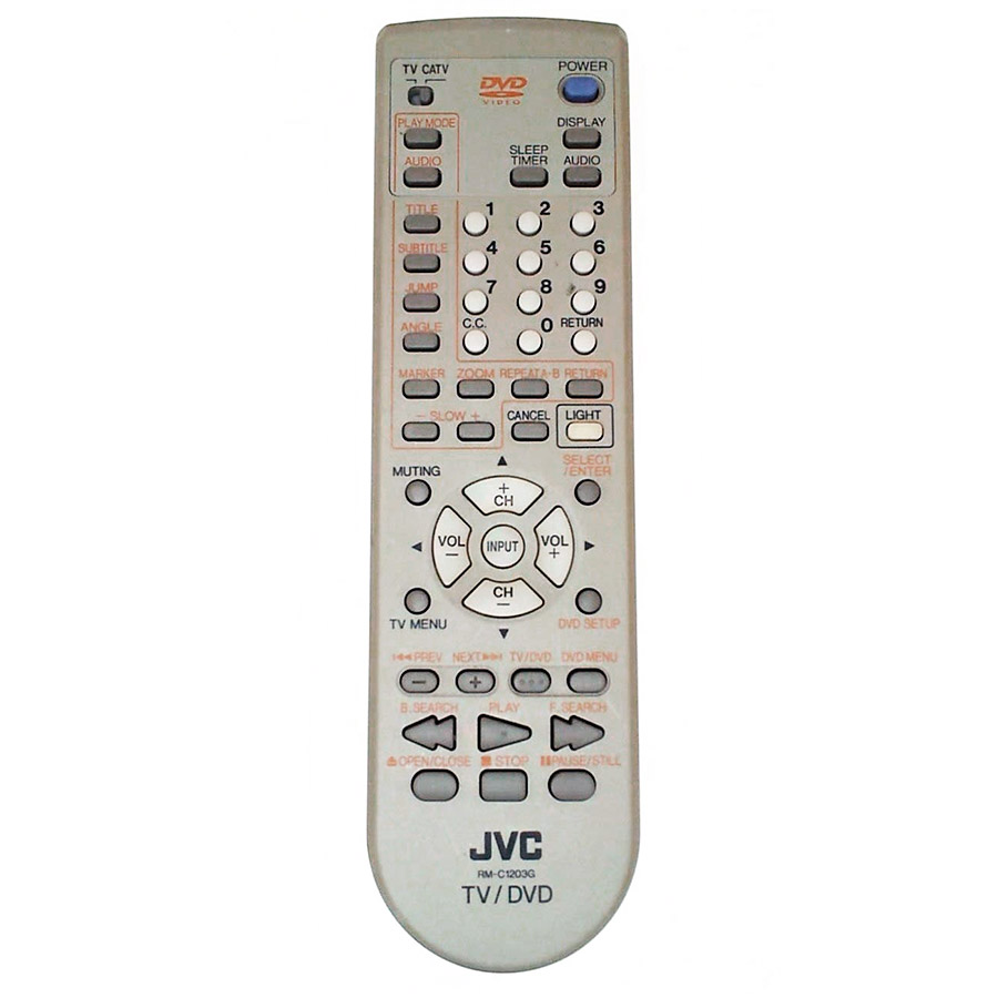 Пульт для JVC RM-C1203G (фото пульта) Пульт для JVC RM-C1203G (фото пульта)