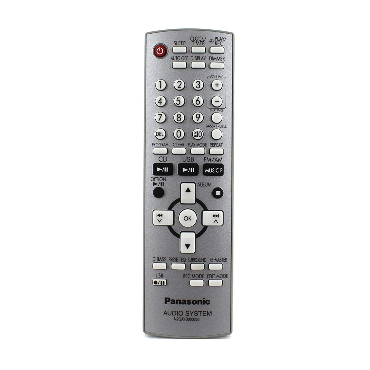 Оригинальный пульт для Panasonic N2QAYB000257 (фото пульта) Оригинальный пульт для Panasonic N2QAYB000257 (фото пульта)