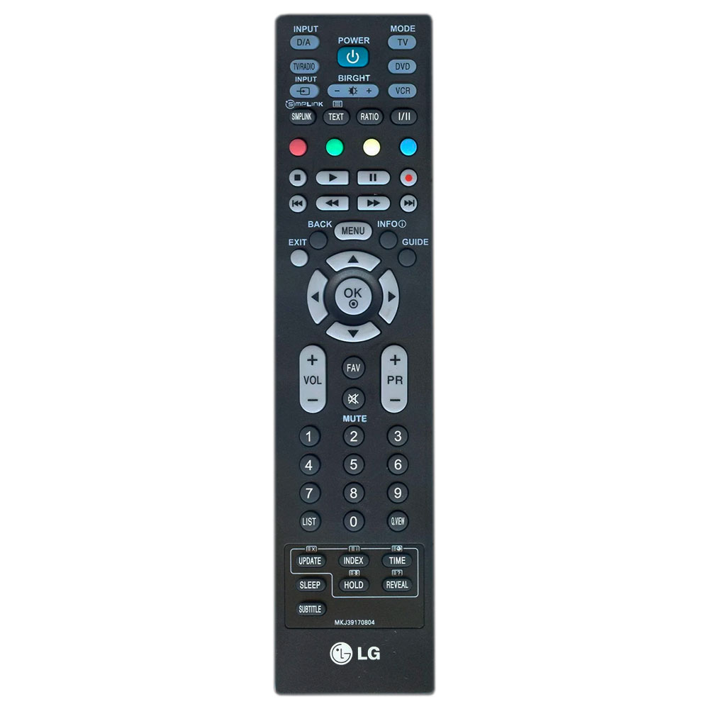 Оригинальный пульт для LG MKJ39170804 Оригинальный пульт для LG MKJ39170804