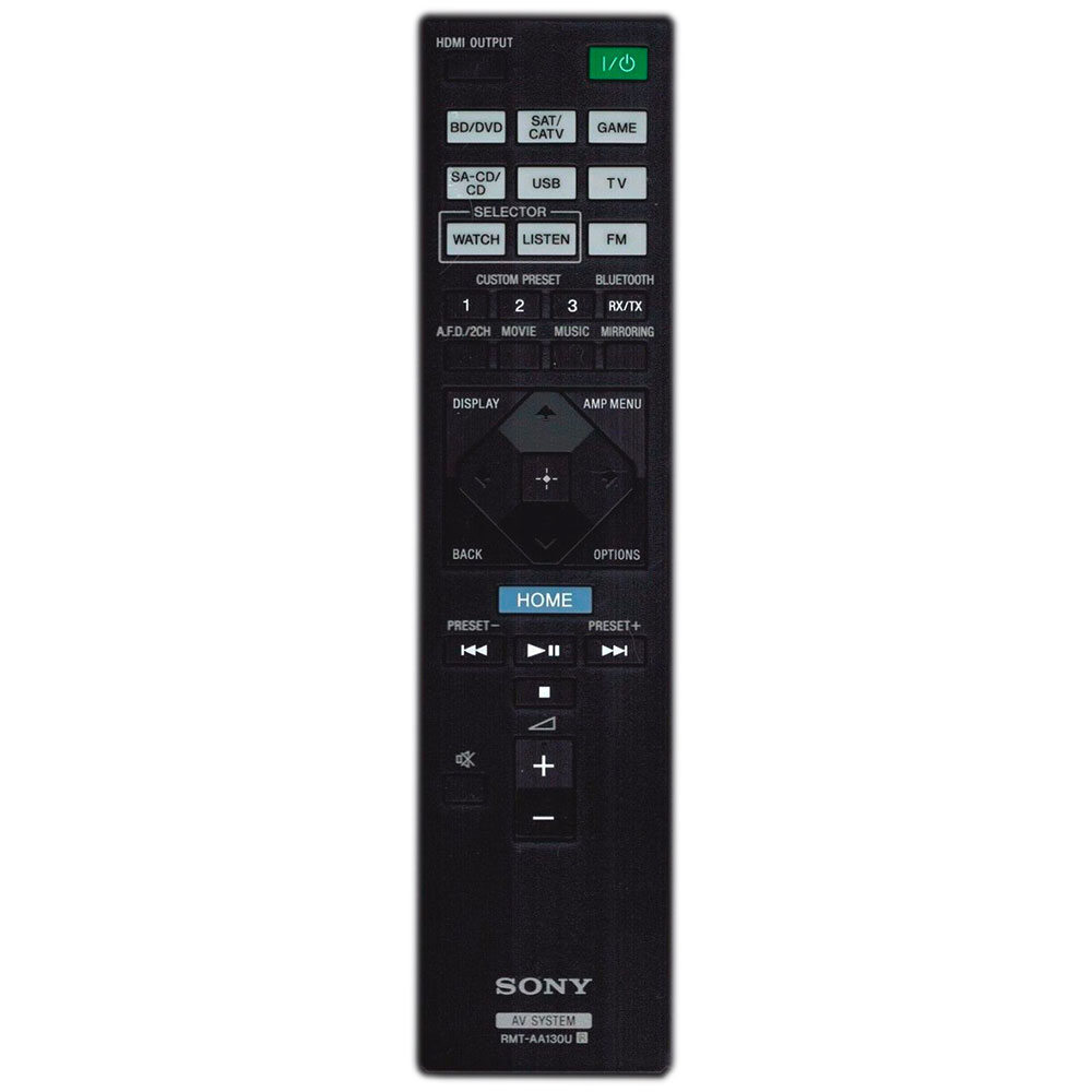 Пульт для Sony RMT-AA130U (фото пульта) Пульт для Sony RMT-AA130U (фото пульта)
