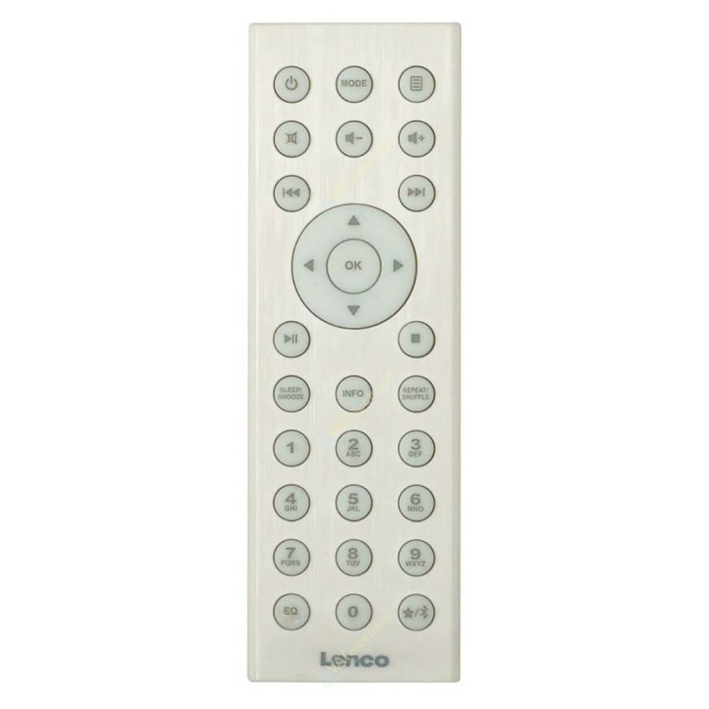 Пульт для Lenco DIR-2000 (фото пульта) Пульт для Lenco DIR-2000 (фото пульта)