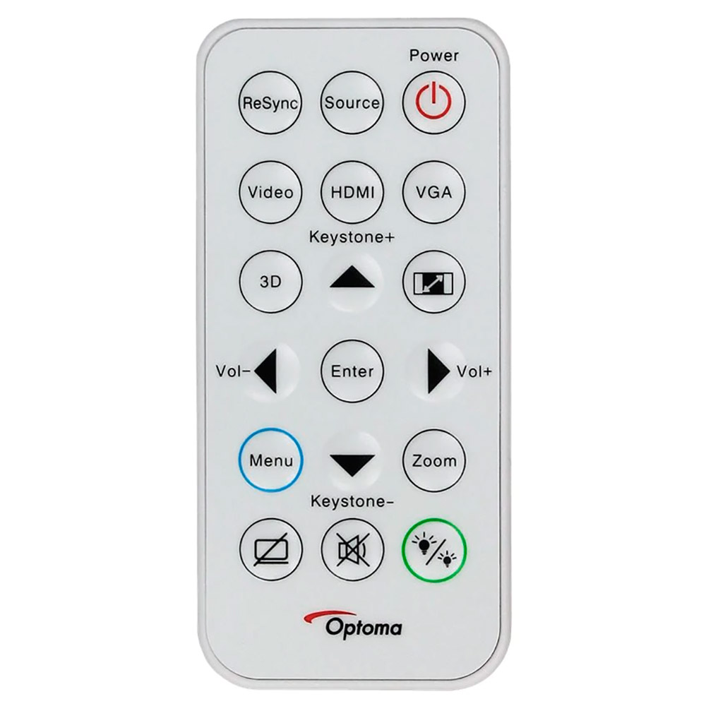 Пульт для Optoma X316 (фото пульта) Пульт для Optoma X316 (фото пульта)