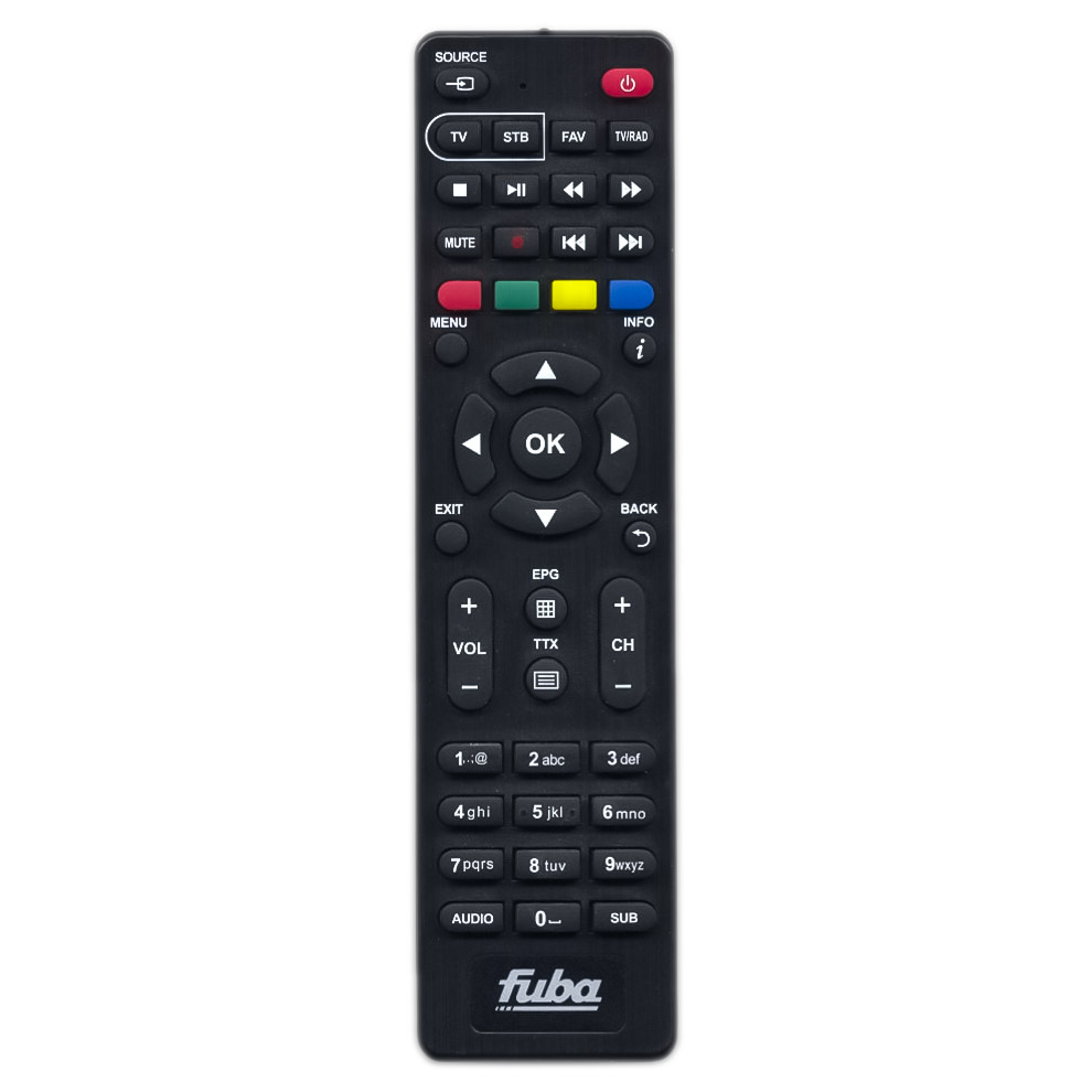 Оригинальный пульт для Fuba ODE8510 T2 Оригинальный пульт для Fuba ODE8510 T2