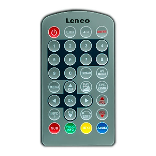 Пульт для Lenco TFT-711 (фото пульта) Пульт для Lenco TFT-711 (фото пульта)