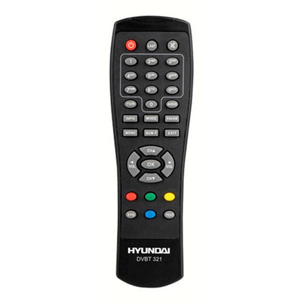 Пульт для Hyundai DVB-T321 DVB-T440 (фото пульта) Пульт для Hyundai DVB-T321 DVB-T440 (фото пульта)