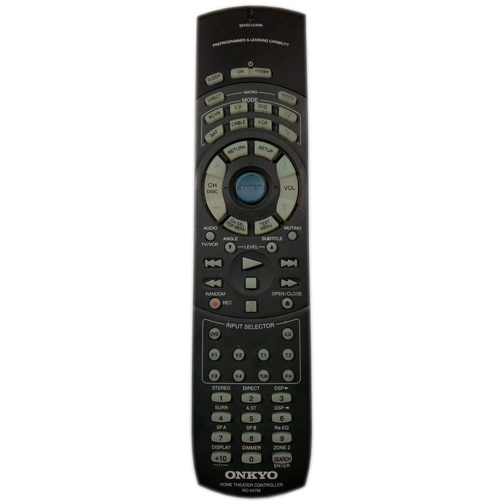 Пульт для ONKYO RC-447M (фото пульта) Пульт для ONKYO RC-447M (фото пульта)