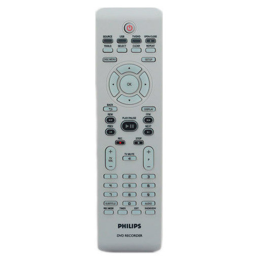 Оригинальный пульт для Philips DVDR3400 (фото пульта) Оригинальный пульт для Philips DVDR3400 (фото пульта)