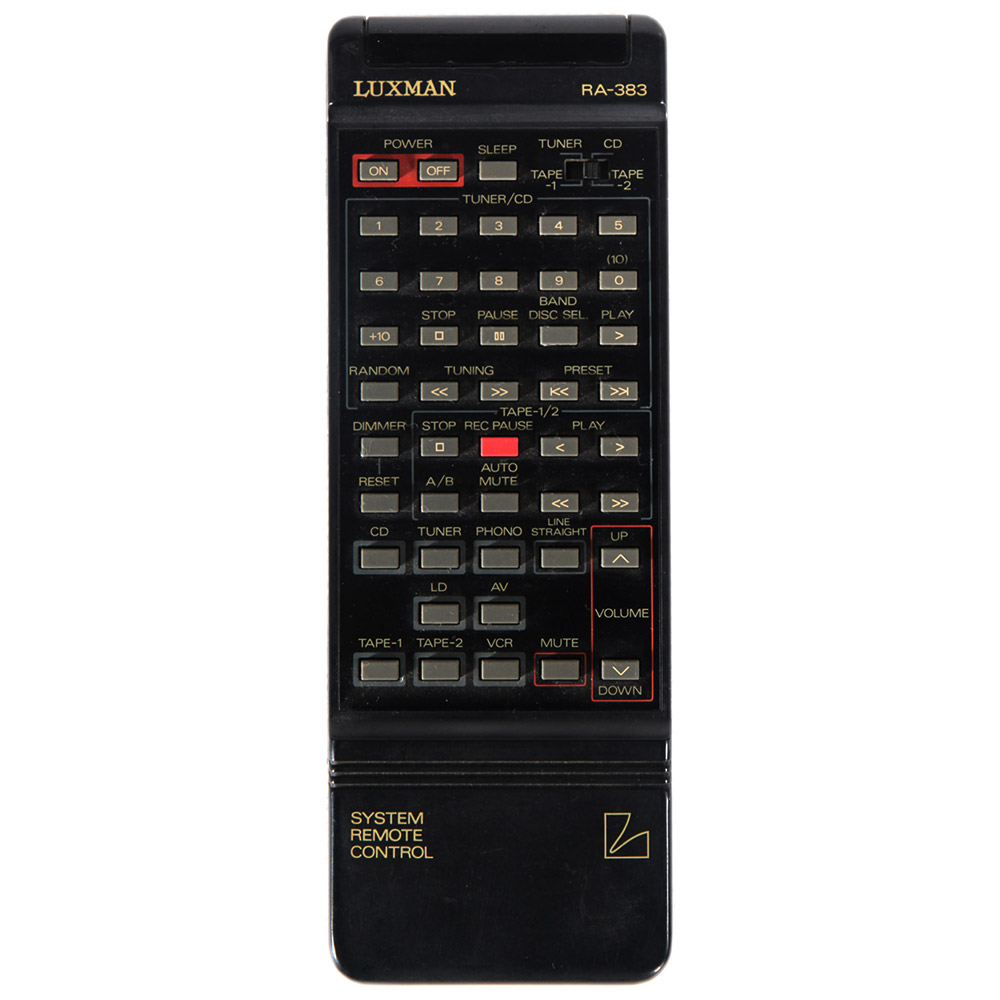 Пульт для Luxman RA383 (фото пульта) Пульт для Luxman RA383 (фото пульта)