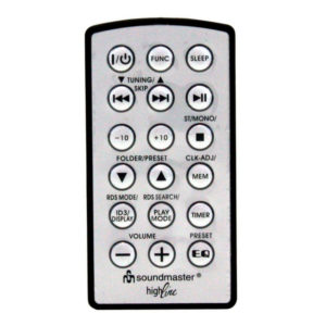Пульт для Soundmaster UR2160 USB (фото пульта)