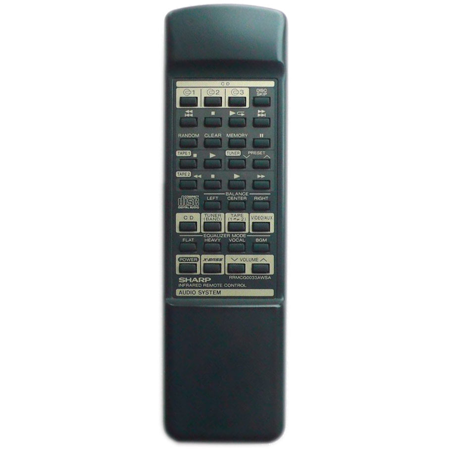 Пульт для Sharp RRMCG0033AWSA . (фото пульта) Пульт для Sharp RRMCG0033AWSA . (фото пульта)