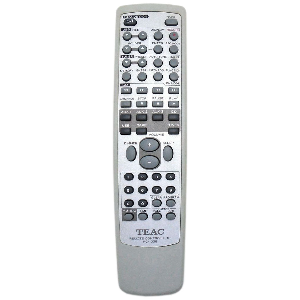 Пульт для Teac RC-1038 (фото пульта) Пульт для Teac RC-1038 (фото пульта)