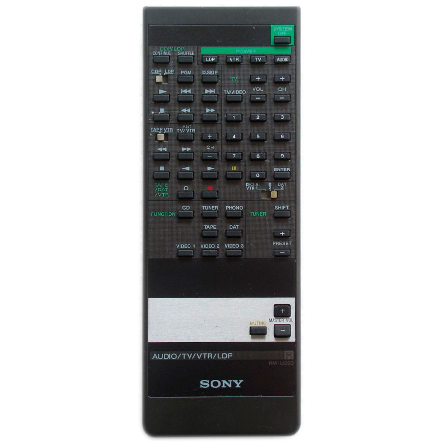 Пульт для Sony RM-U203 (фото пульта) Пульт для Sony RM-U203 (фото пульта)