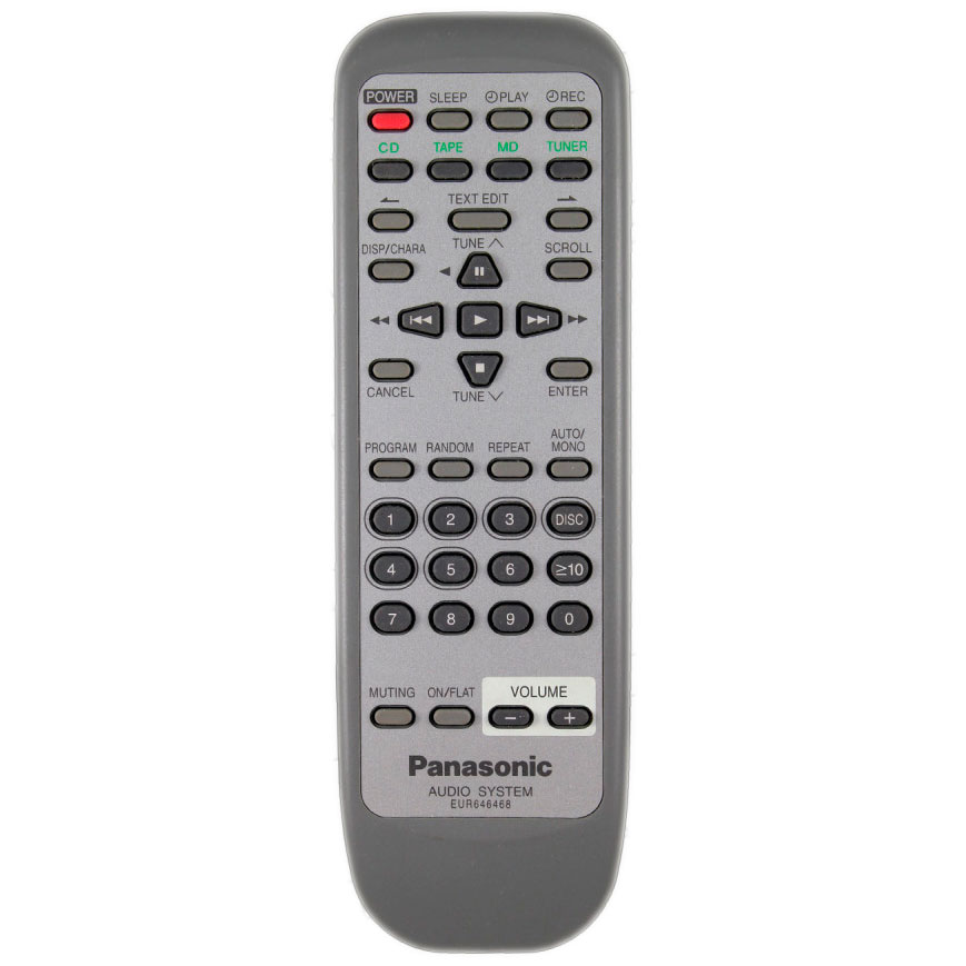 Пульт для Panasonic EUR646468 (фото пульта) Пульт для Panasonic EUR646468 (фото пульта)