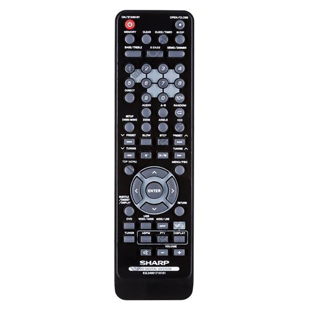 Пульт для Sharp XL-E171DVH (фото пульта) Пульт для Sharp XL-E171DVH (фото пульта)