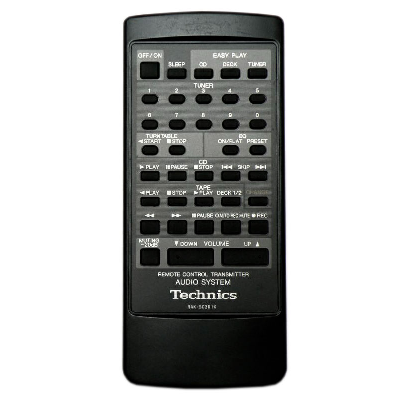 Пульт для Technics RAK-SC301X (фото пульта) Пульт для Technics RAK-SC301X (фото пульта)