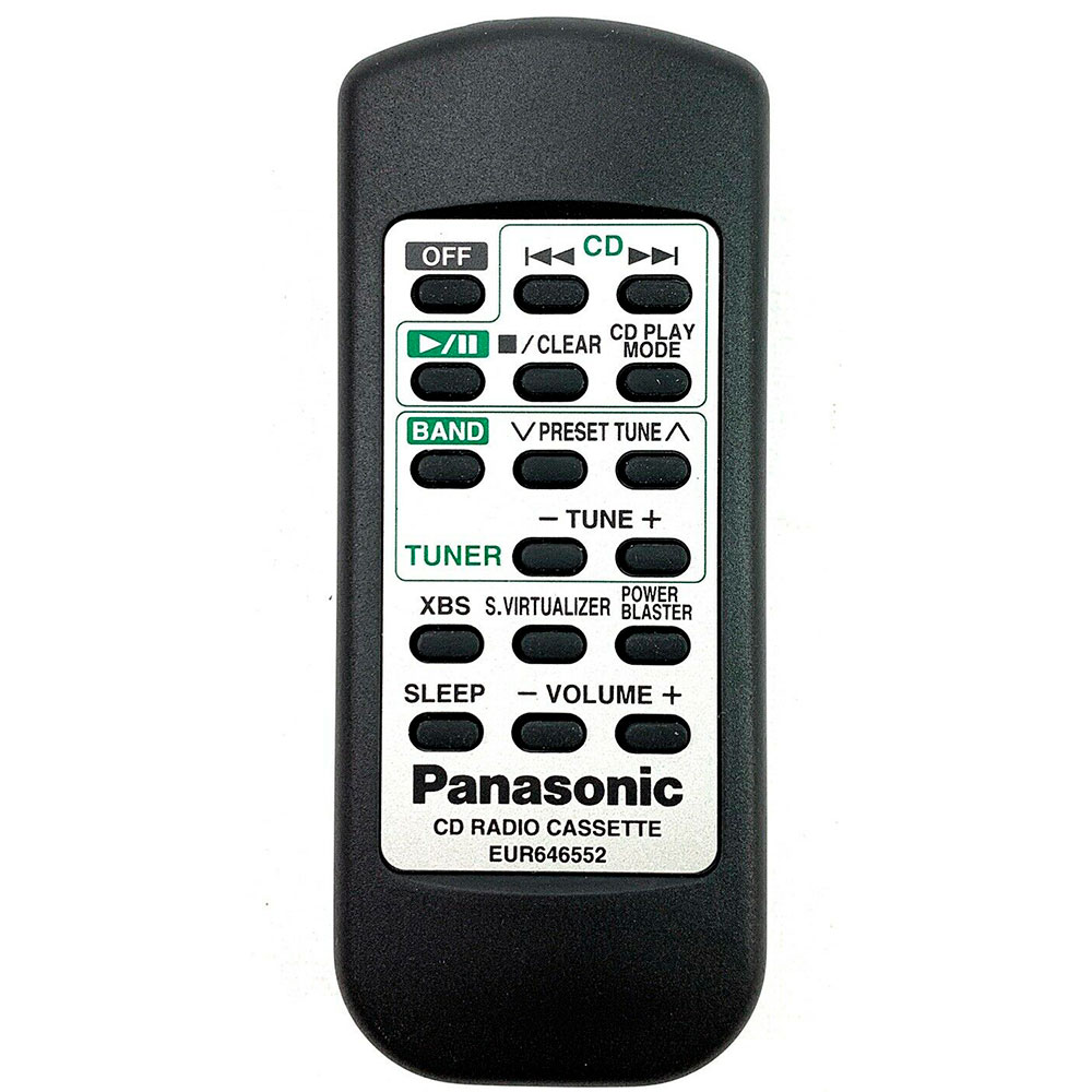Пульт для Panasonic EUR646552 (фото пульта) Пульт для Panasonic EUR646552 (фото пульта)
