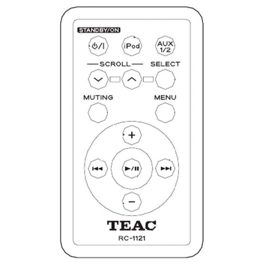 Пульт для Teac RC-1121 (фото пульта) Пульт для Teac RC-1121 (фото пульта)