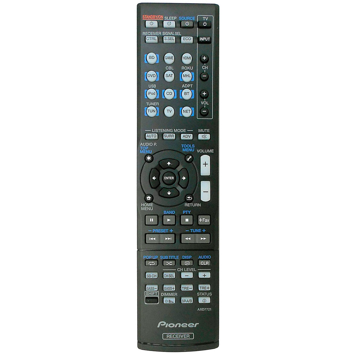Пульт для Pioneer AXD7631 (фото пульта) Пульт для Pioneer AXD7631 (фото пульта)