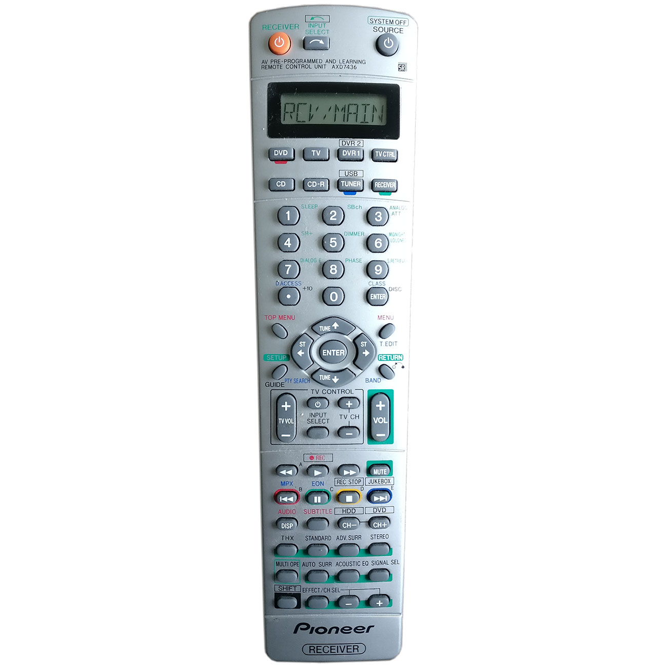 Пульт для Pioneer AXD7436 (фото пульта) Пульт для Pioneer AXD7436 (фото пульта)