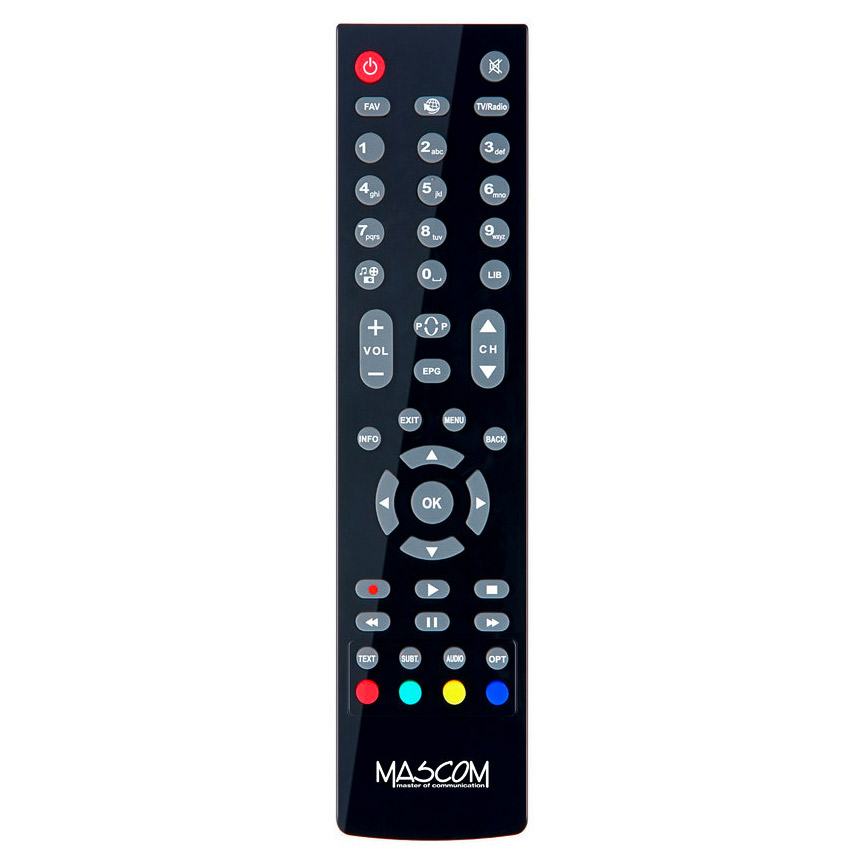 Оригинальный пульт для Mascom MC2350HD (фото пульта) Оригинальный пульт для Mascom MC2350HD (фото пульта)