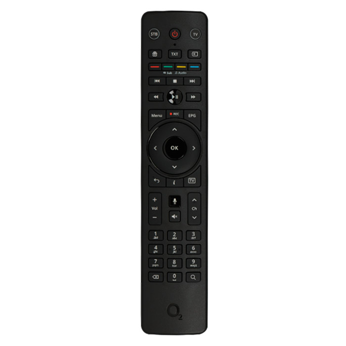 Пульт для O2 set-top box new (фото пульта) Пульт для O2 set-top box new (фото пульта)