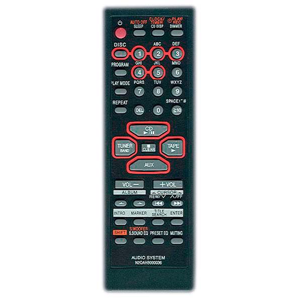Пульт для Panasonic N2QAHB000036 Пульт для Panasonic N2QAHB000036