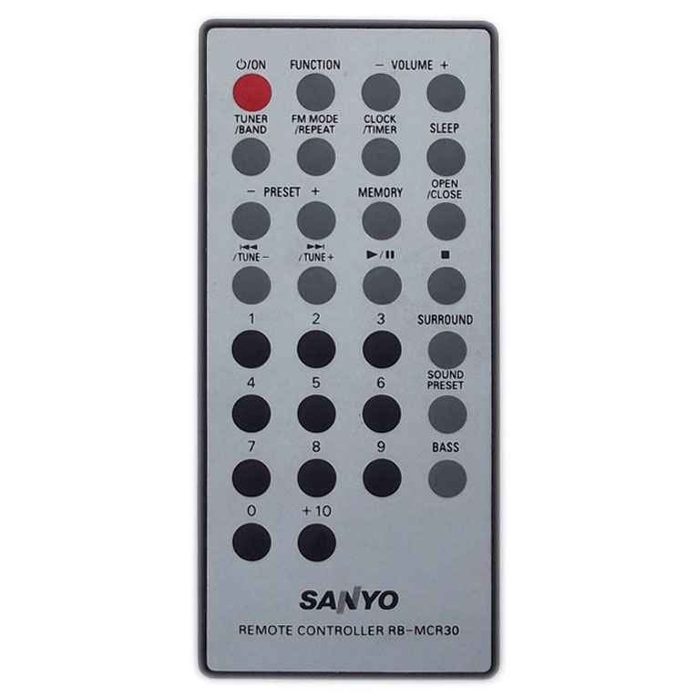 Пульт для Sanyo RB-MCR30 (фото пульта) Пульт для Sanyo RB-MCR30 (фото пульта)