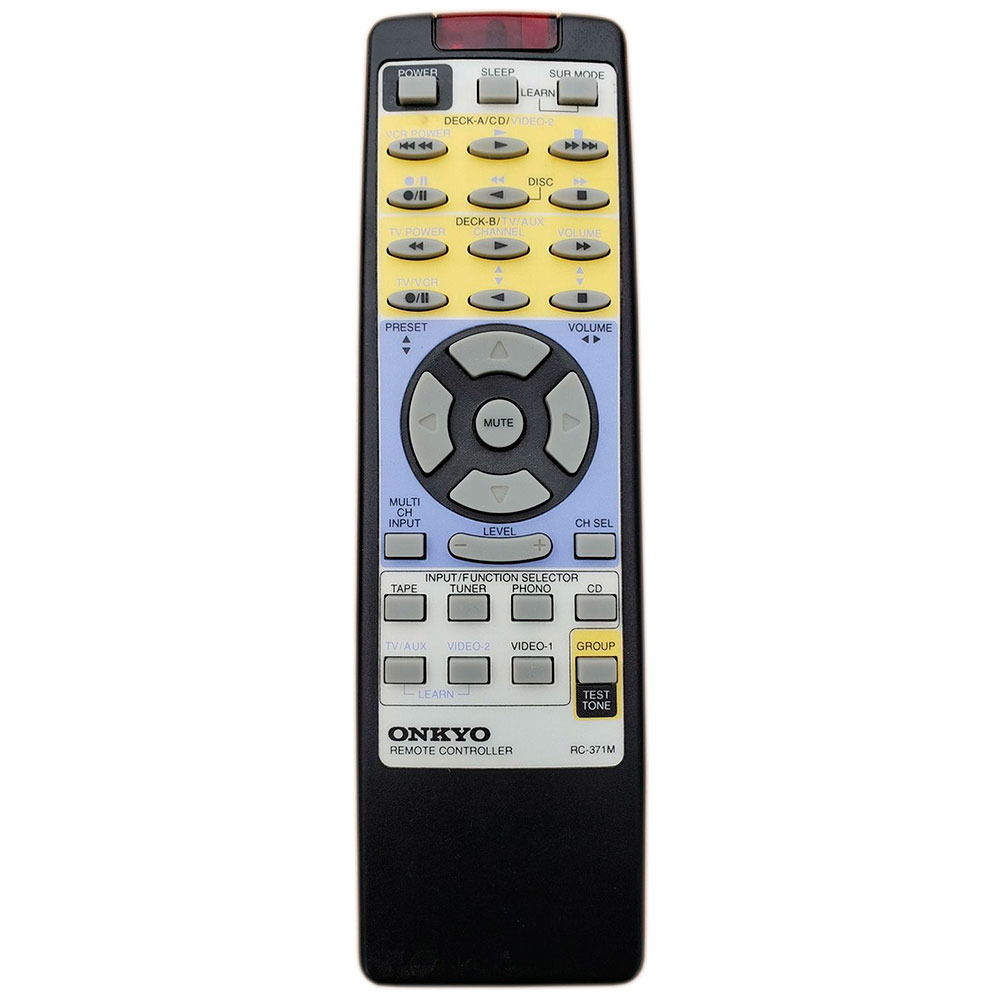 Пульт для ONKYO RC-371M TX-SV454 (фото пульта) Пульт для ONKYO RC-371M TX-SV454 (фото пульта)
