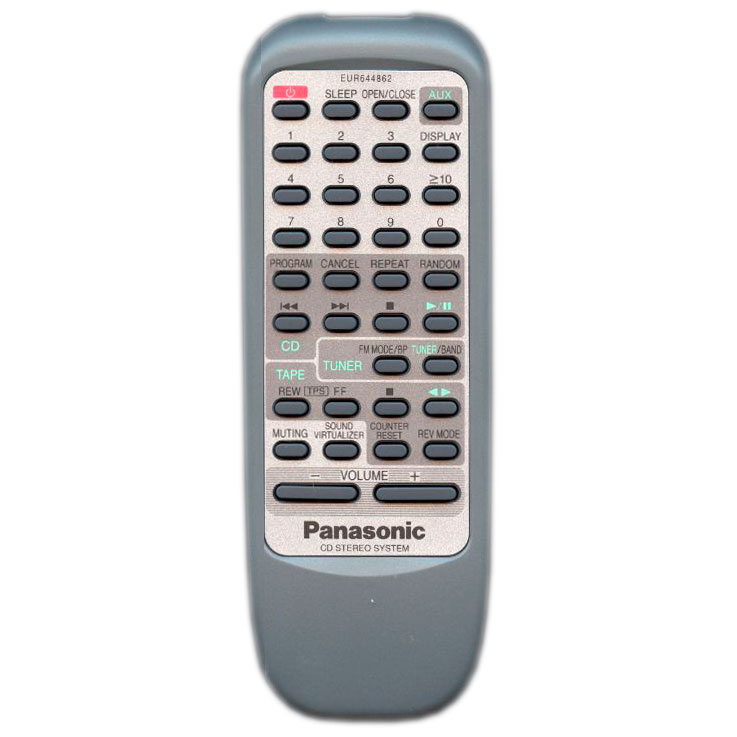 Пульт для Panasonic EUR644862 (фото пульта) Пульт для Panasonic EUR644862 (фото пульта)