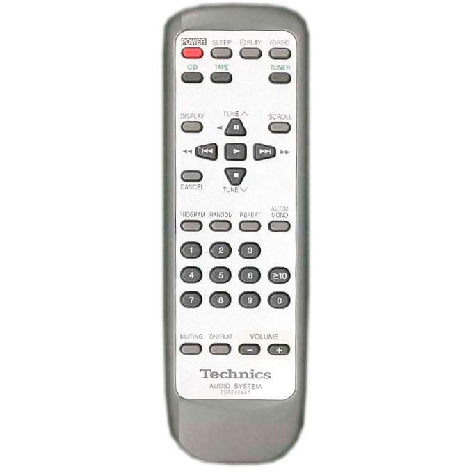 Пульт для Technics EUR646467 (фото пульта) Пульт для Technics EUR646467 (фото пульта)
