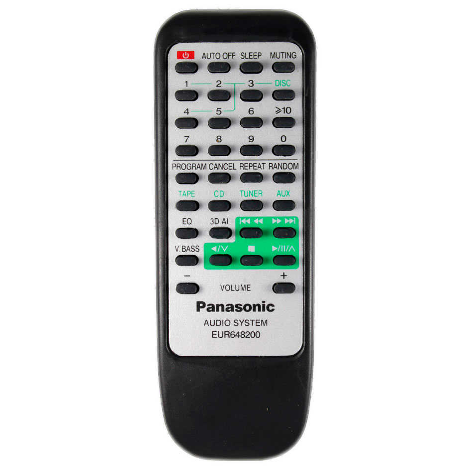Пульт для PANASONIC EUR648200 (фото пульта) Пульт для PANASONIC EUR648200 (фото пульта)