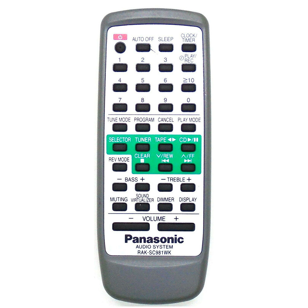 Пульт для Panasonic RAK-SC981WK (фото пульта) Пульт для Panasonic RAK-SC981WK (фото пульта)