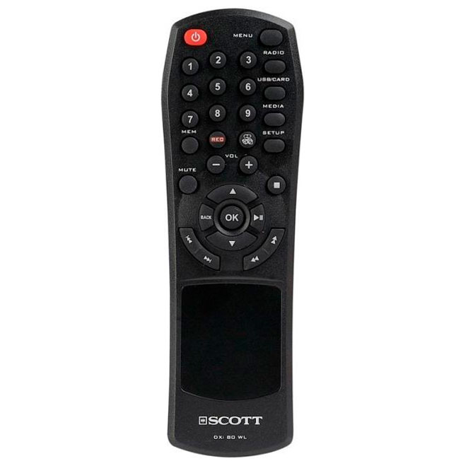 Пульт для Scott DXI-80WL (фото пульта) Пульт для Scott DXI-80WL (фото пульта)