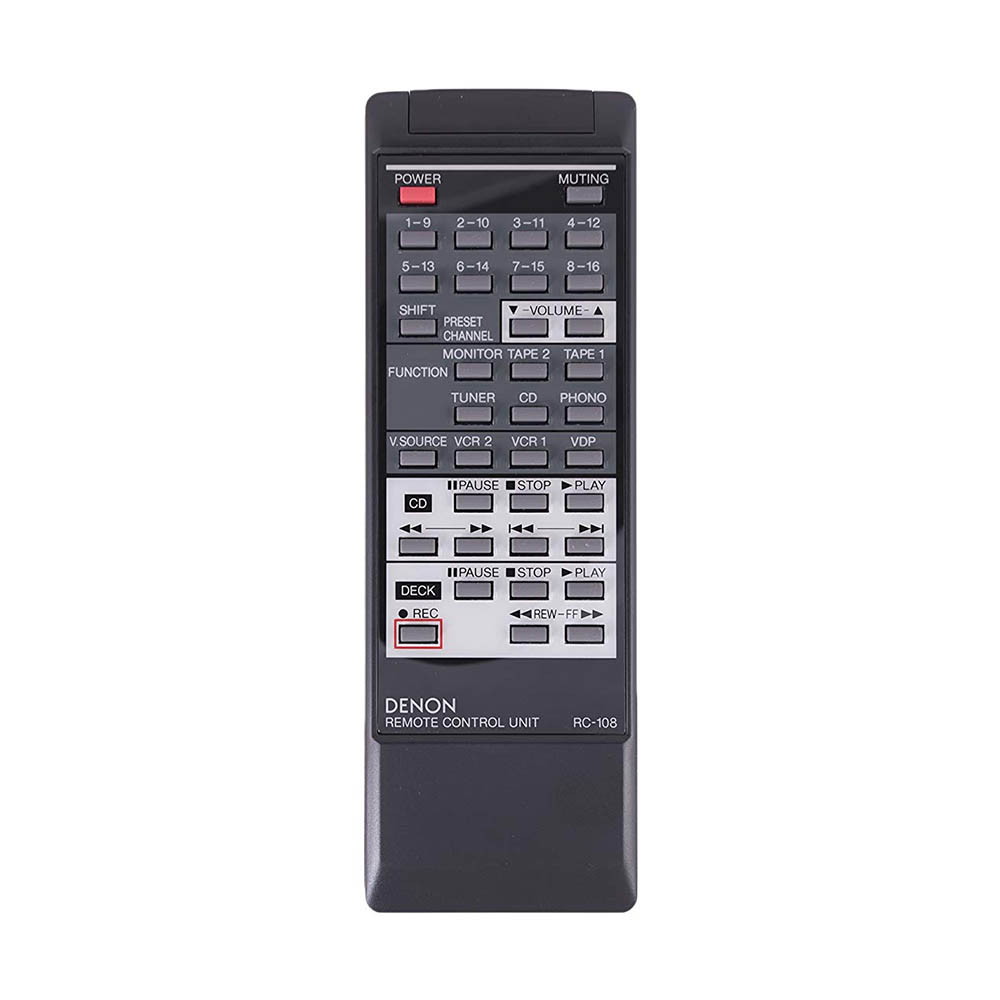 Пульт для DENON RC-108 (фото пульта) Пульт для DENON RC-108 (фото пульта)
