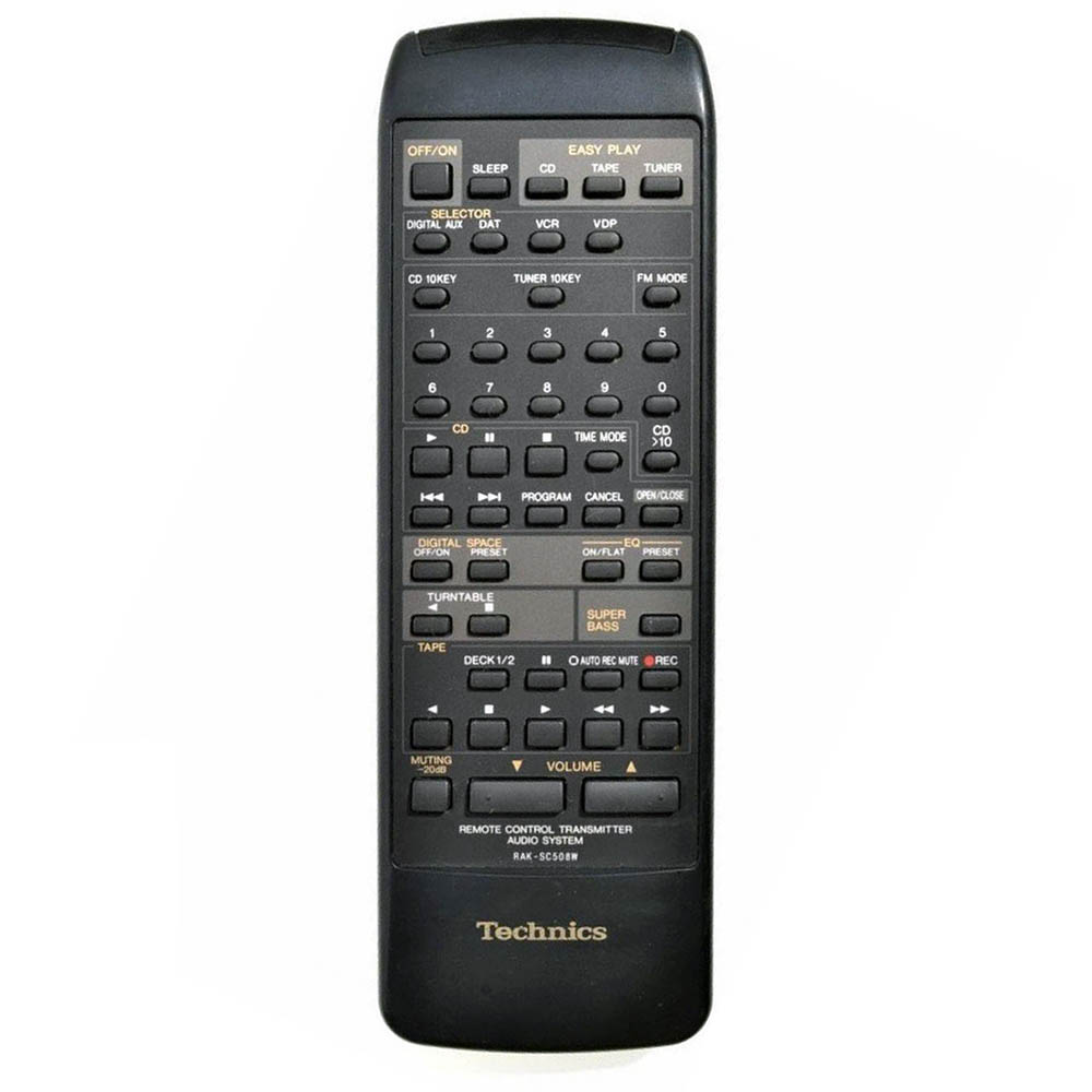 Пульт для Technics RAK-SC508W (фото пульта) Пульт для Technics RAK-SC508W (фото пульта)