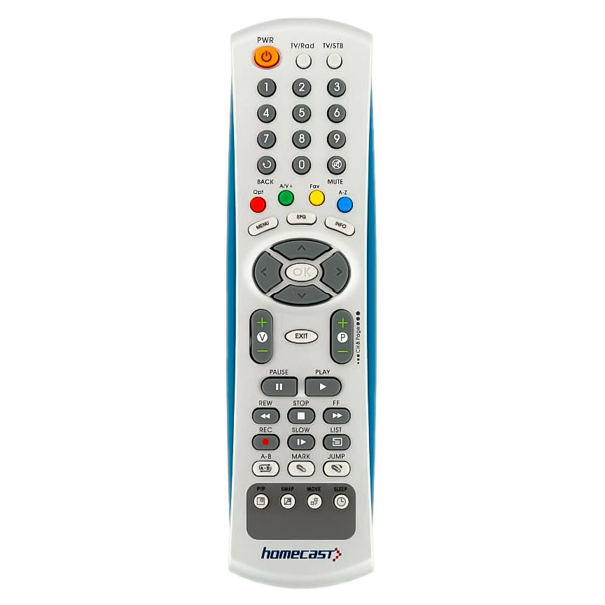 Оригинальный пульт для Homecast S8000 (фото пульта) Оригинальный пульт для Homecast S8000 (фото пульта)