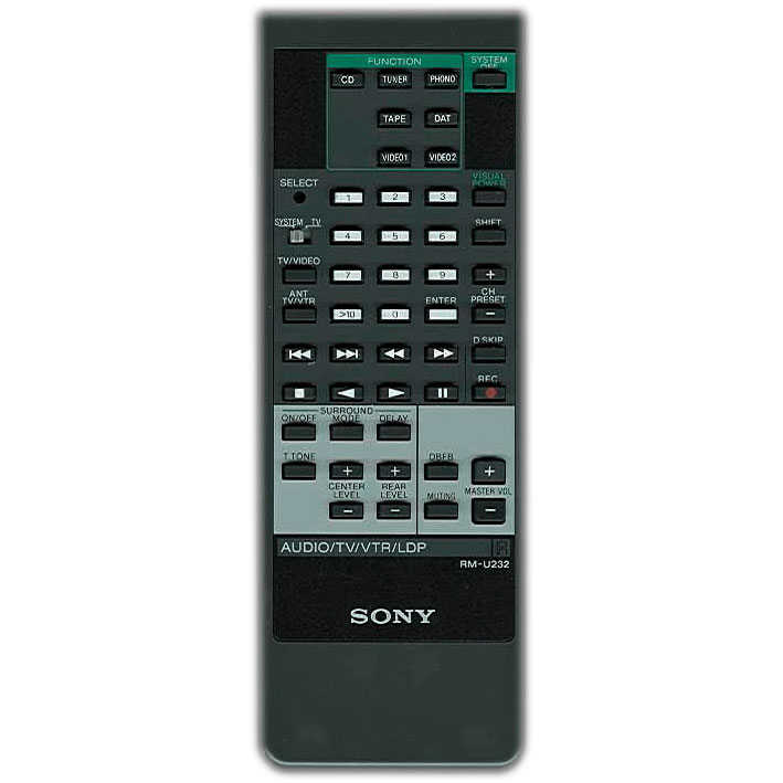 Пульт для Sony RM-U232 (фото пульта) Пульт для Sony RM-U232 (фото пульта)