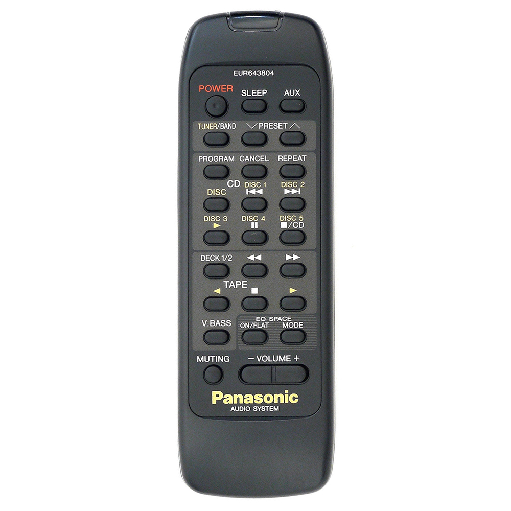 Пульт для Panasonic EUR643804 (фото пульта) Пульт для Panasonic EUR643804 (фото пульта)