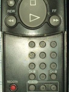 Пульт для Daewoo VCR 2 DV-F DV-G (фото пульта)