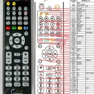Пульт для SEG VCR-2380 (фото пульта)