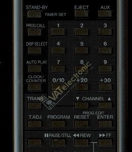 Пульт для Seg VCR Techline (фото пульта)