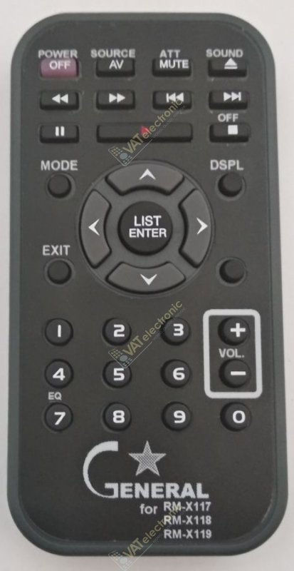 Пульт для Sony RM-X140 (фото аналога) Пульт для Sony RM-X140 (фото аналога)