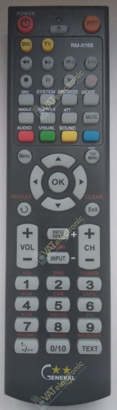 Пульт для SONY RM-X168 (фото аналога) Пульт для SONY RM-X168 (фото аналога)