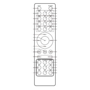 Пульт для Auna AMP-CD950 DG Amplifier (10035067, 10035068)