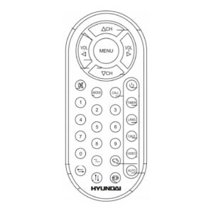 Пульт для Hyundai H-LCD704 (аналог)