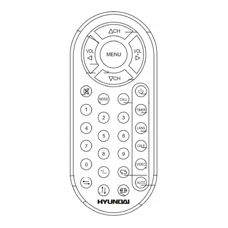 Пульт для Hyundai H-LCD704 (аналог) Пульт для Hyundai H-LCD704 (аналог)