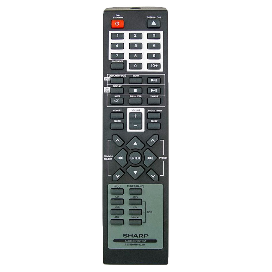 Пульт для Sharp 92L8501R100246 (XL-DH10NH) Пульт для Sharp 92L8501R100246 (XL-DH10NH)