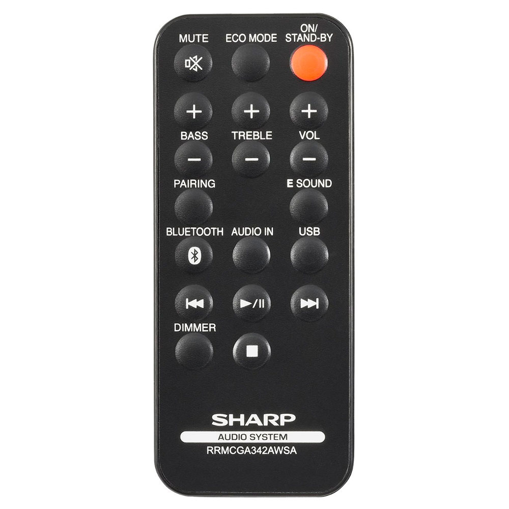 Пульт для Sharp RRMCGA342AW01 (GX-BT7) Пульт для Sharp RRMCGA342AW01 (GX-BT7)