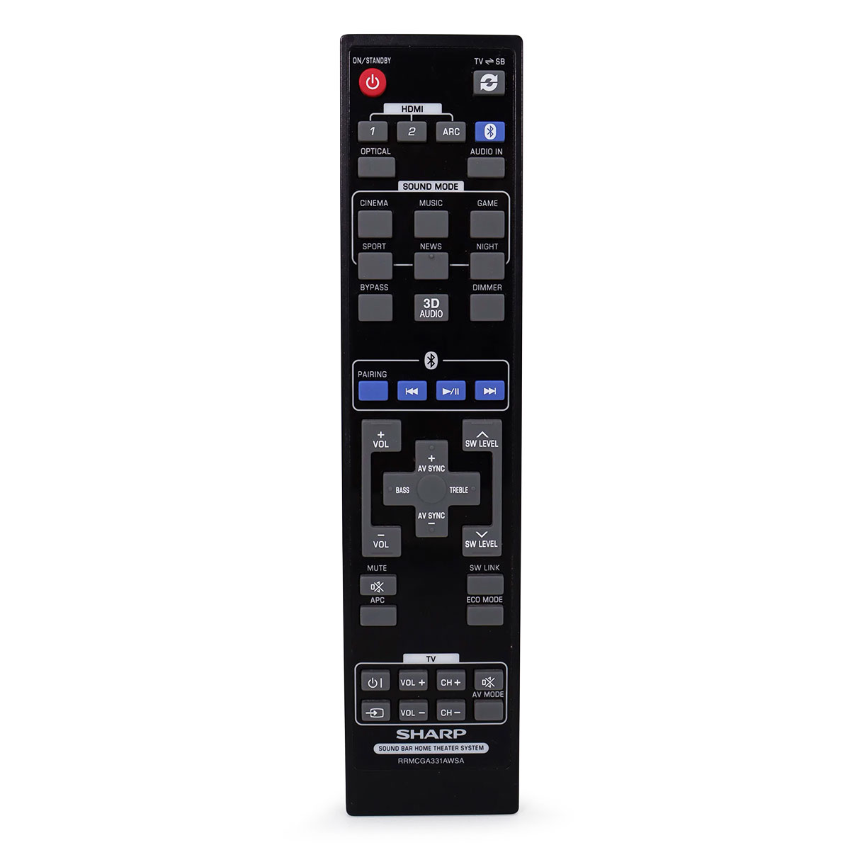 Пульт для Sharp RRMCGA331AWSA Пульт для Sharp RRMCGA331AWSA