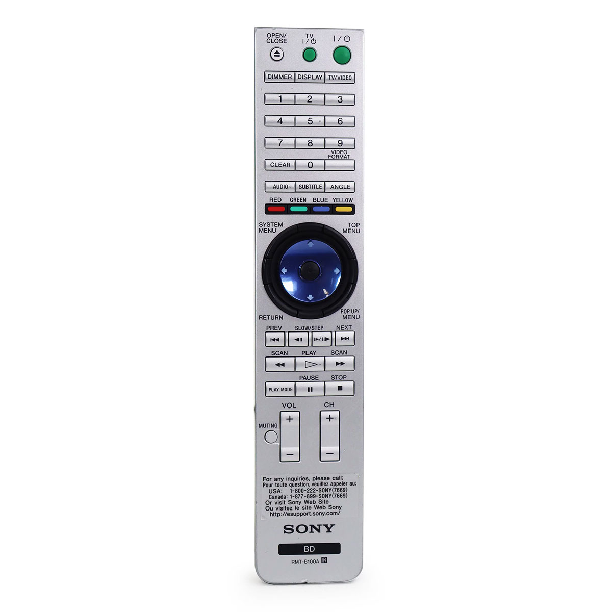 Пульт для SONY RMT-B100A Пульт для SONY RMT-B100A